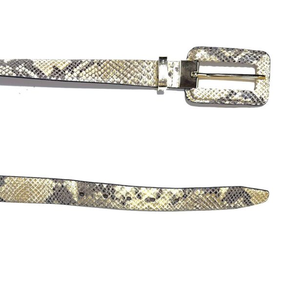 Michael Michael Kors Genuine Leather Snake Belt in Small main image 10